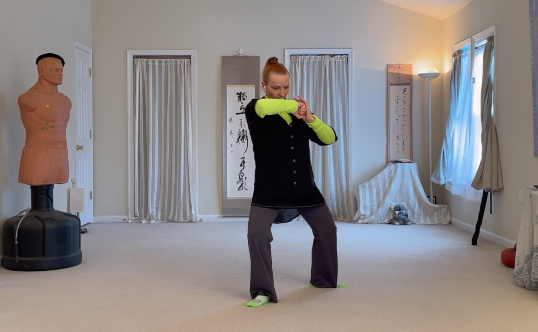 Ranna demonstrates Fair lady Works Shuttles in first third of Yang Lo Chan Tai Chi. © All rights reserved.